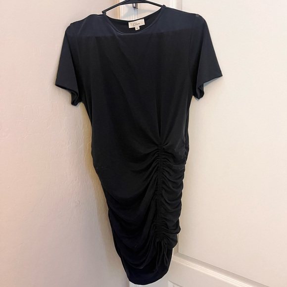Dark gray short sleeve dress - Picture 1 of 5